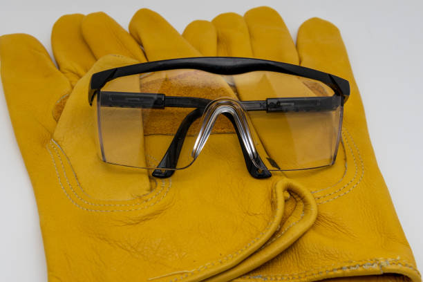 Gloves and glasses